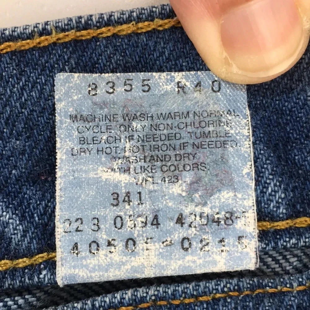 Levis Vintage 505 Straight Leg Jeans Mens 40x30 Regular Fit Medium Orange Tab 94